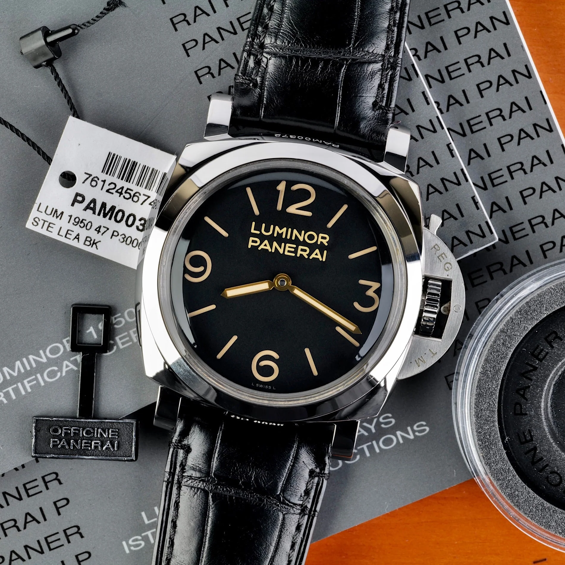 Panerai Luminor 1950 3 Days PAM 372, Boxed P1866/3000
