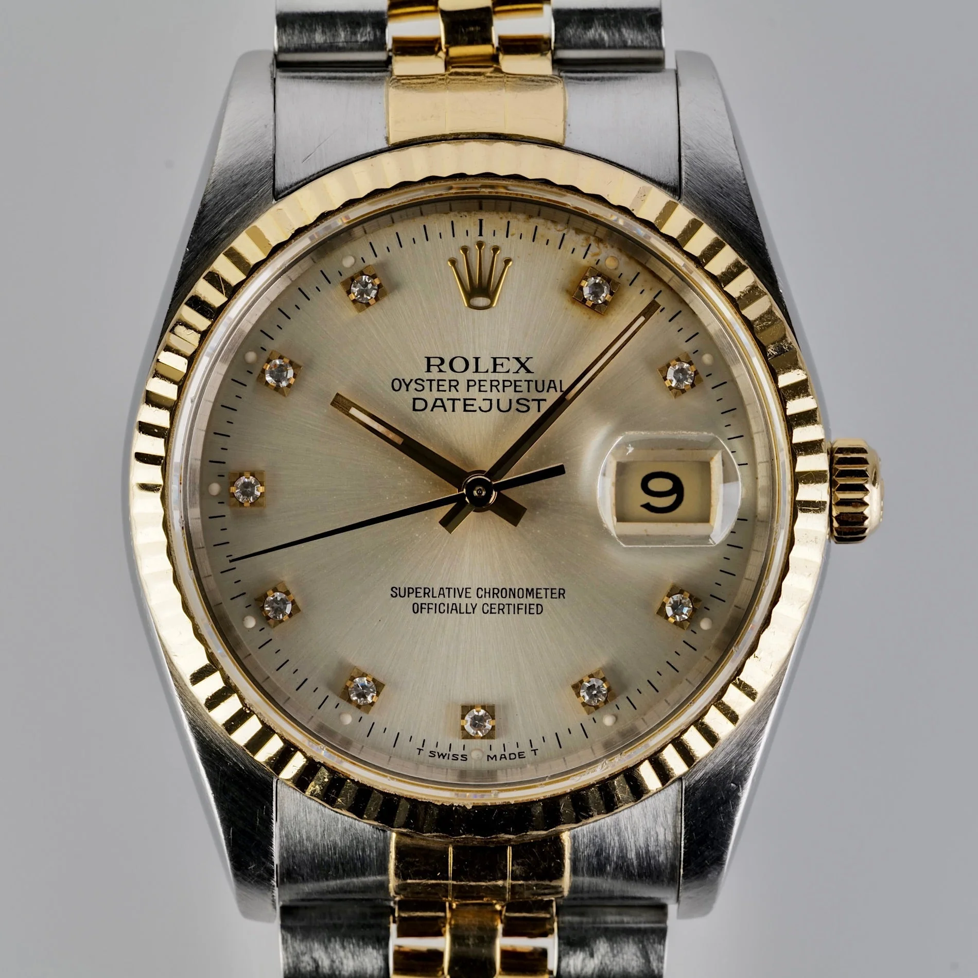 Rolex Diamond Dial Two-Tone Ref 16233 L977927 - Image 2