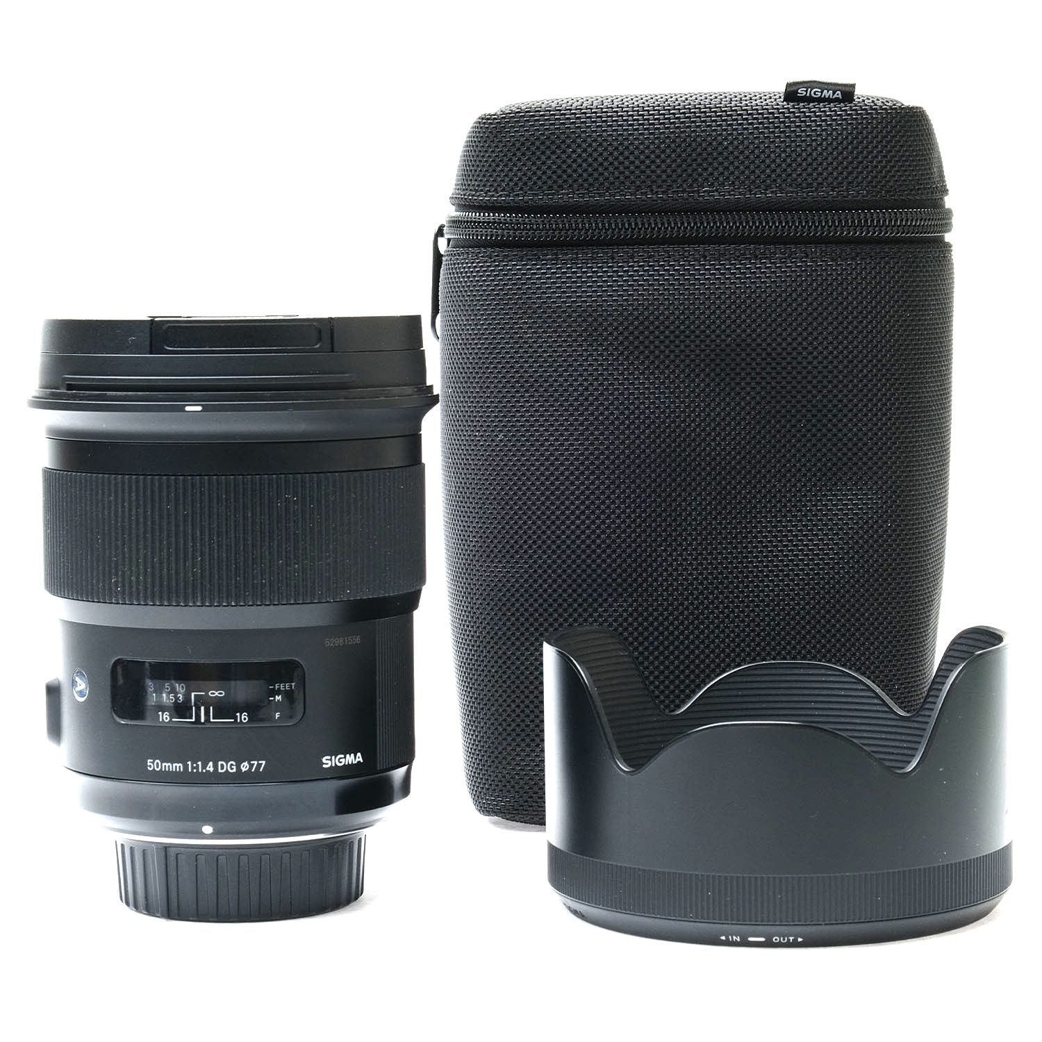 Sigma 50mm f1.4 Art for Nikon F, Hood, Case 52881556 - Image 8
