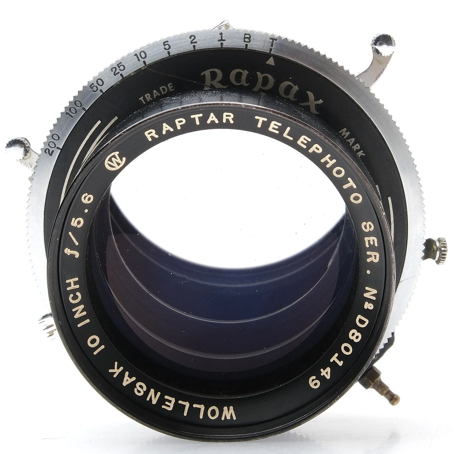 Wollensak 10" f5.6 Raptar Tele, slow shutter D80149 - Image 2